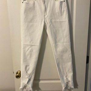 White Kancan jeans EUC